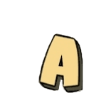 A symbol - stiliserad bokstav